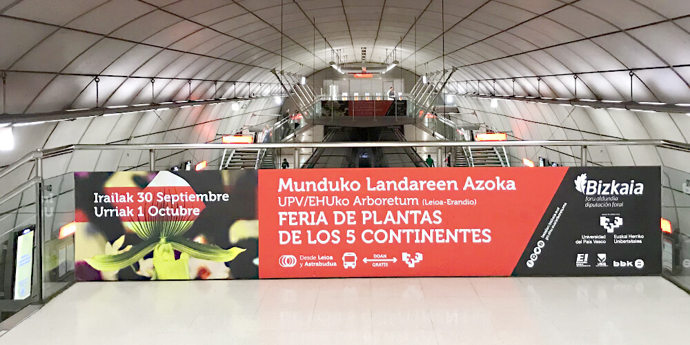 Publicidad Metro Bilbao Mezzaninas