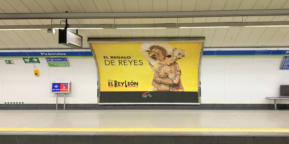 Publicidad Metro Madrid 4x3 ORO