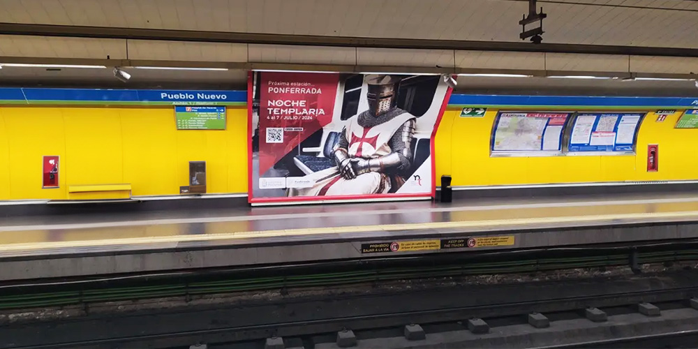 Publicidad Metro Madrid 4x3 PLATA