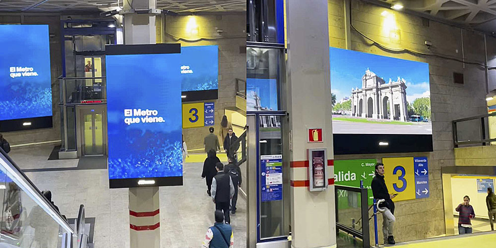 Publicidad Metro Madrid Digital CIRCUITO SOL