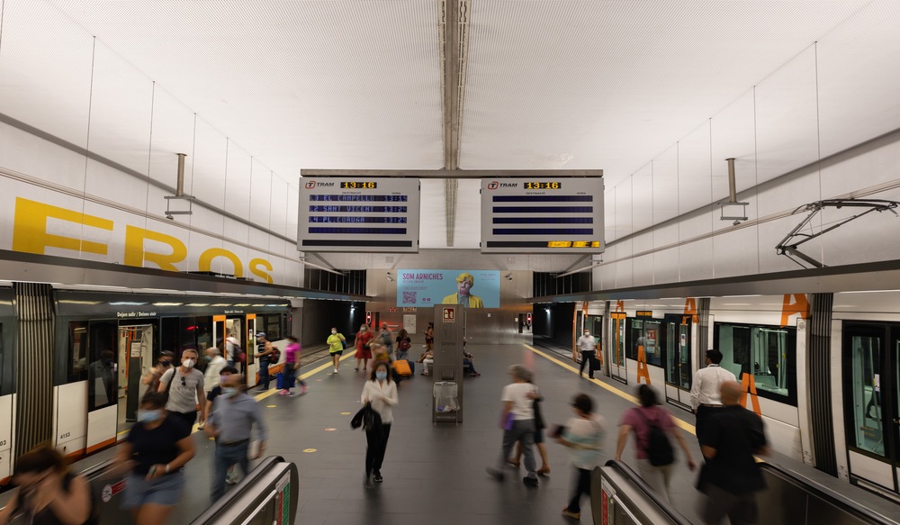 Metro alicante anden